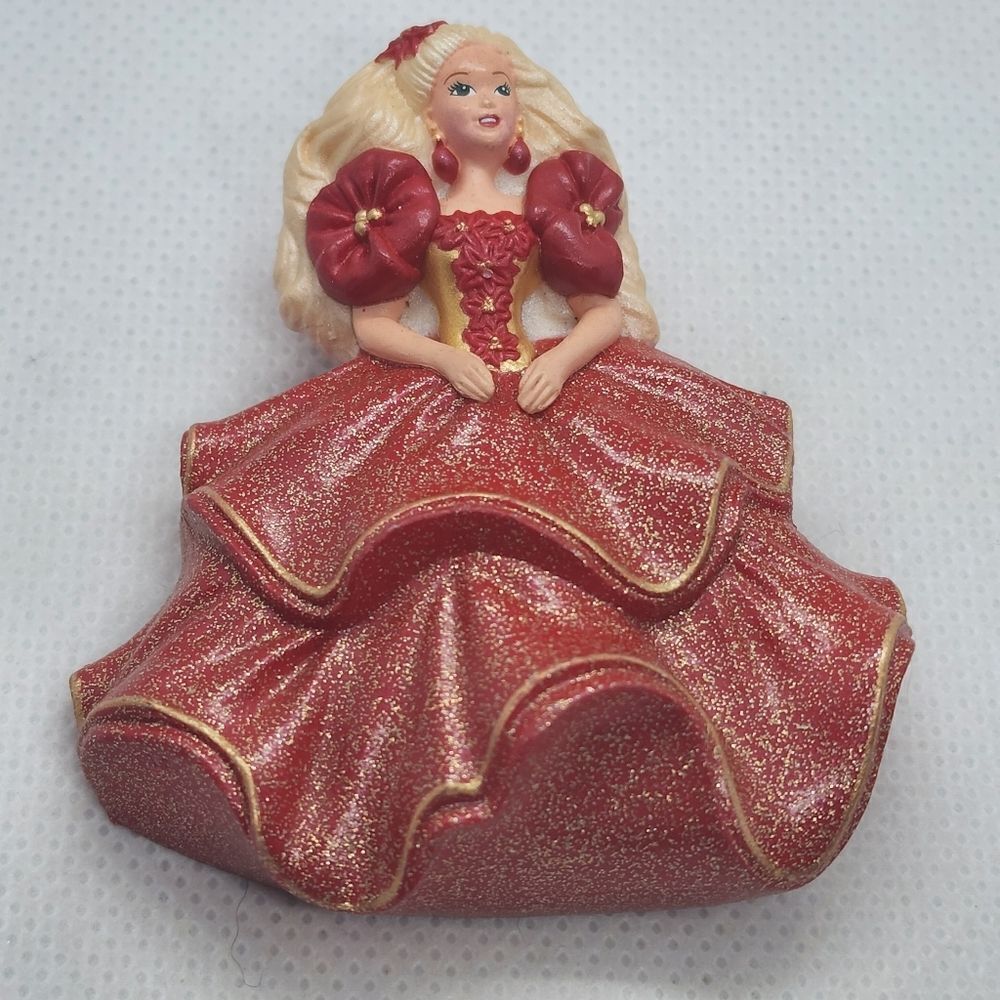 Vintage Mattel Hallmark Holiday Barbie Brooch